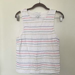 Madewell x Texture &Thread Rainbow Smock Tank